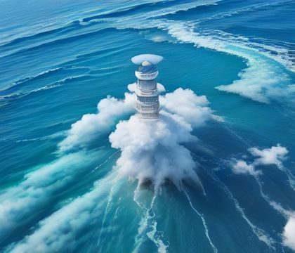 深空黑背景下霓虹绿光线构成的数字导航界面示意图，象征色情导航站的安全筛选与分类整理，科技感强烈